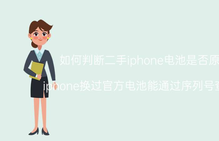 如何判断二手iphone电池是否原装 iphone换过官方电池能通过序列号查到吗？